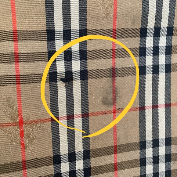 BURBERRY Classic XL Plaid Canvas Leather Duffle Travel Bag James Garner Bob Hope - Picture 9 of 12